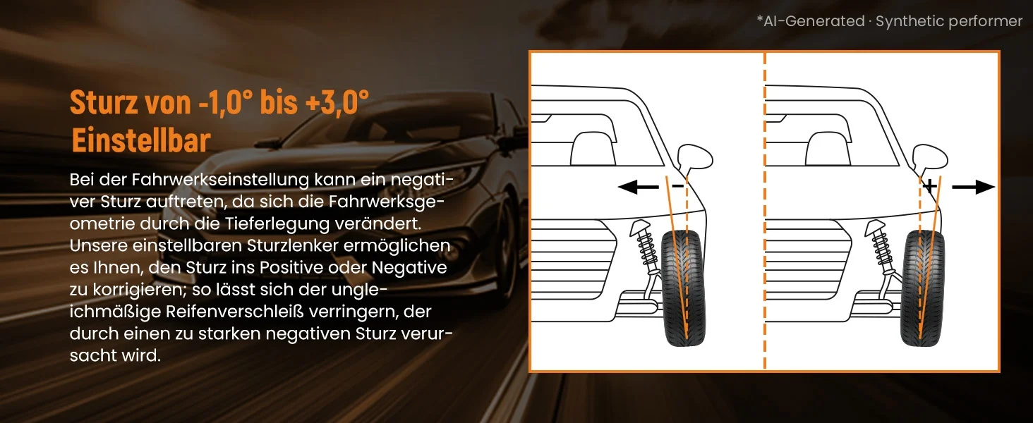 Hintere untere Sturzlenker-Ausrichtungsarme für BMW E36 E46 E83 E85 E86 E89, verstellbar – Detail 5