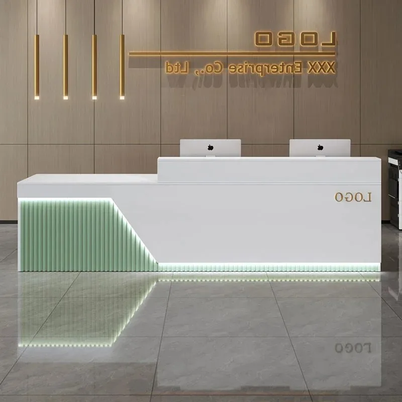 

Fashion Interior Reception Desks White Beauty Save Space Clear Reception Desks Office Luxury Comptoire Accueil Unique Furniture