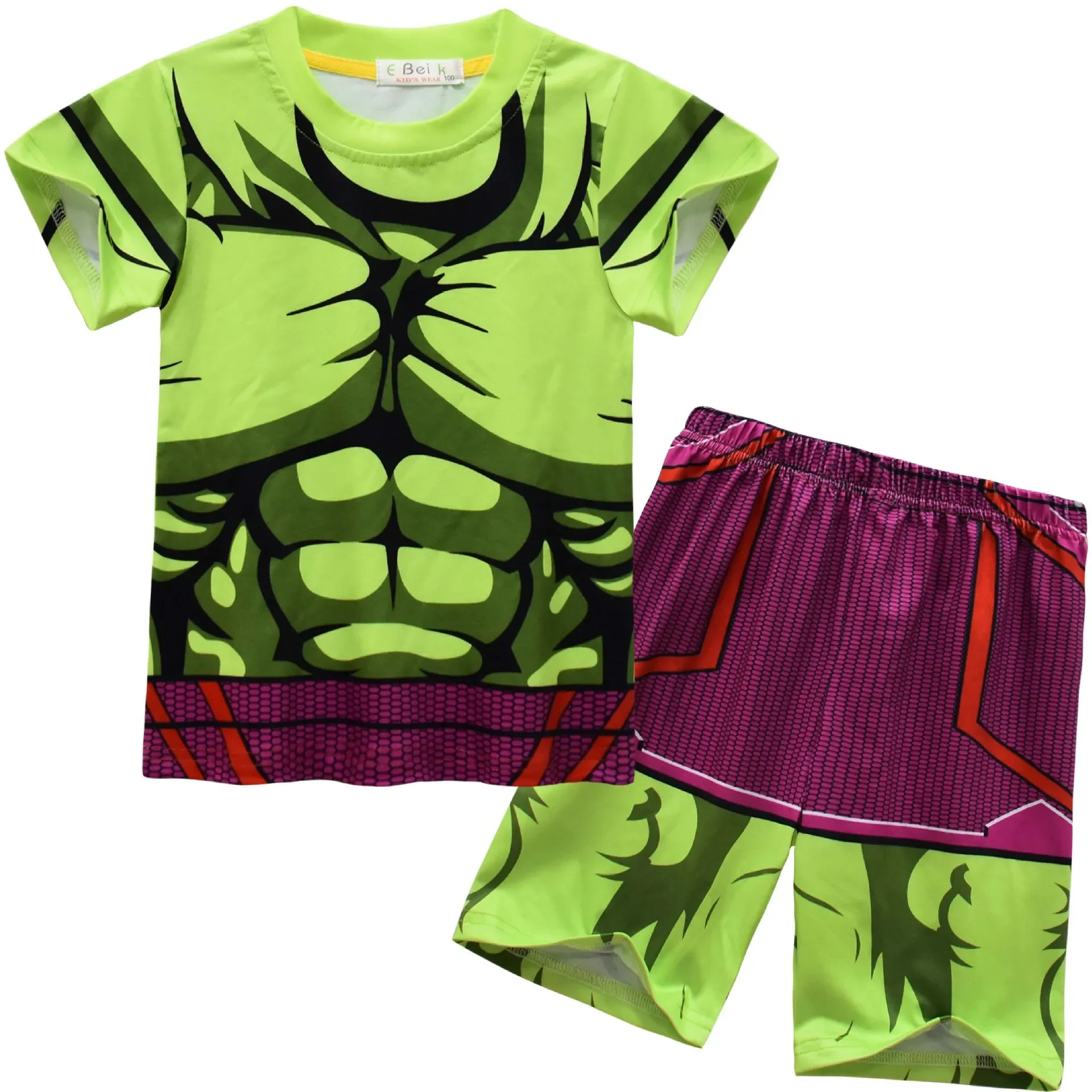 Kids Boys Anime Cartoon Turtles Print T Shirt Top Pants Shorts Set Outfit Children Christmas Halloween Cosplay Costume