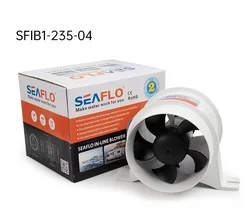 12V SFIB1-235-04 4inch inline air blower boat bilge ventilation fan 100mm