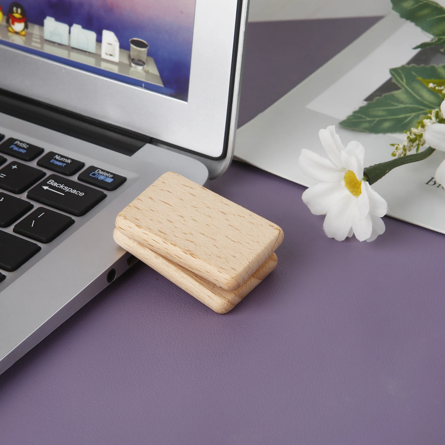 Magnetic Slider Wooden Fidget Push Card Mini Sensory Toys Fingertip Gyro Sound Wave Decompression EDC Adult Toys Office Desk Toy
