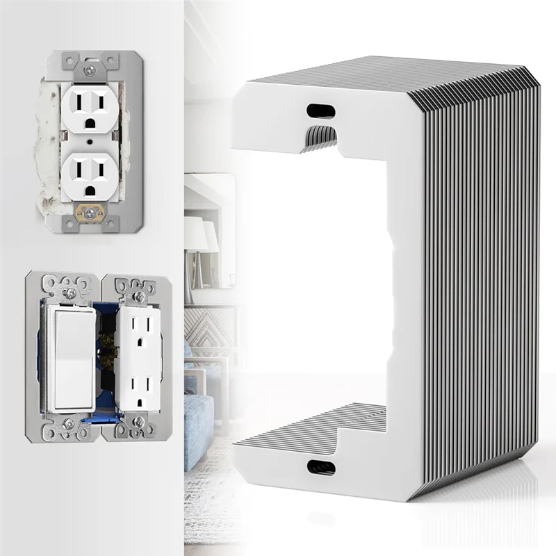 

AASS-30Pc Wall Plate Spacer,Flush Fit Device Leveling Plates,Electrical Box Outlet Spacers Shims,Electric Receptacle Spacers