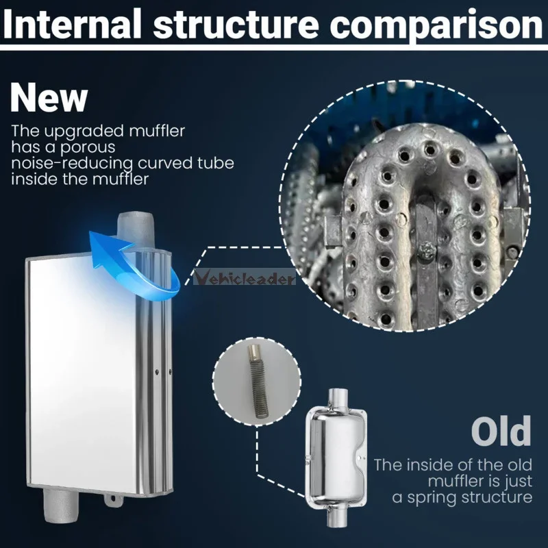 24 مللي متر كاتم الصوت ترقية دعامة تثبيت مشبك سيارة مُسخّن الهواء العادم الأنابيب الصلب ل Webasto Eberspa R3s0 #3