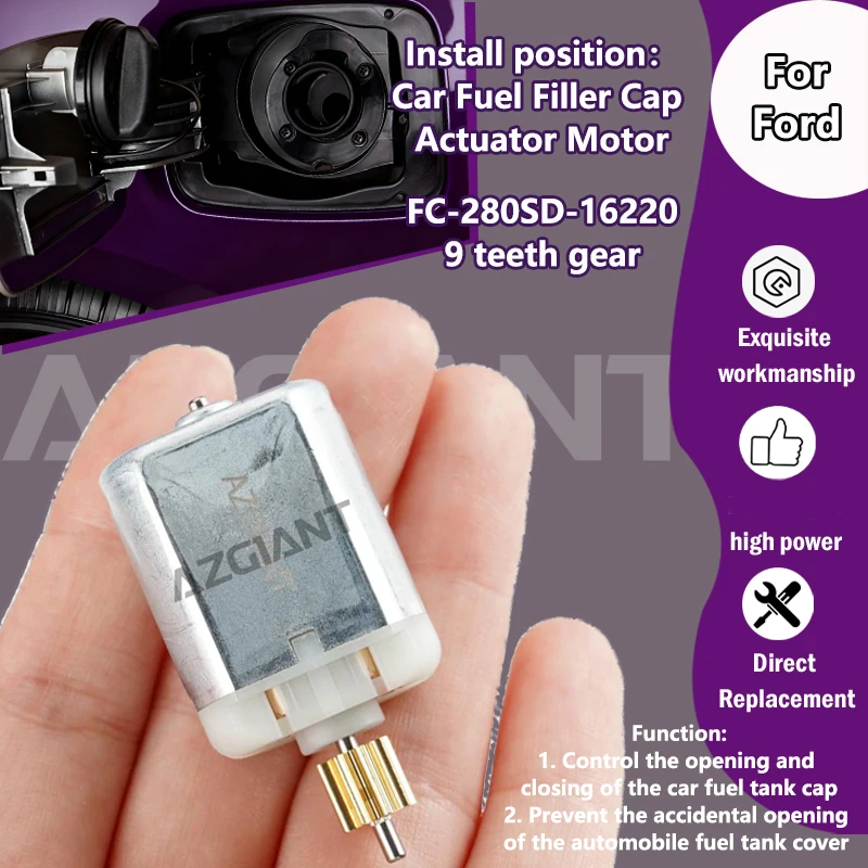 

AZGIANT FC-280SD-16220 For Ford Mondeo 2.0 IV MK4 2008-2015 Car fuel tank lock cap system inner motor Unable to lock replacement