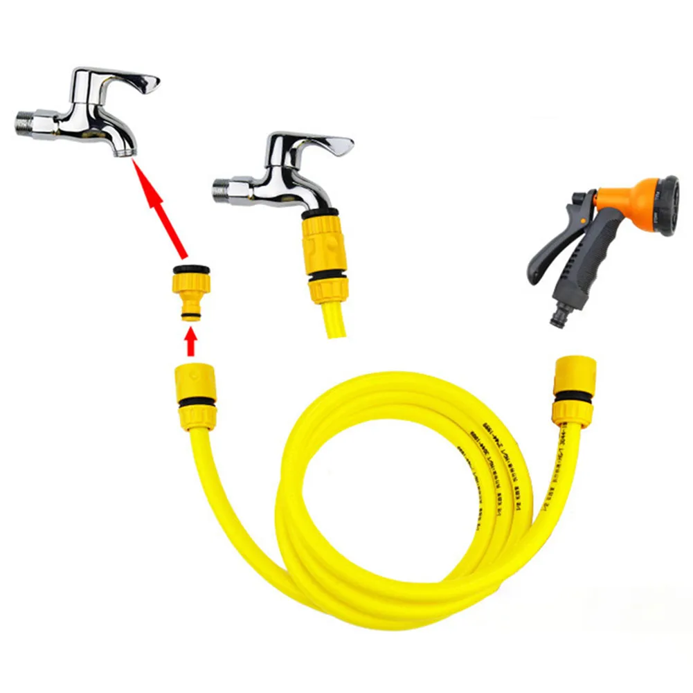 Accesorio de manguera de conexión rápida con función de parada de agua, solución eficiente para riego de jardines y lavado de coches