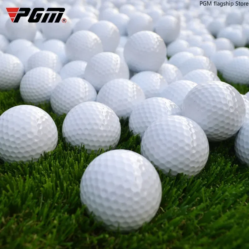 PGM 10pcs GOLF Practice Ball Golf Double-layer Practice Ball Hardness 75 Blank Ball Q003