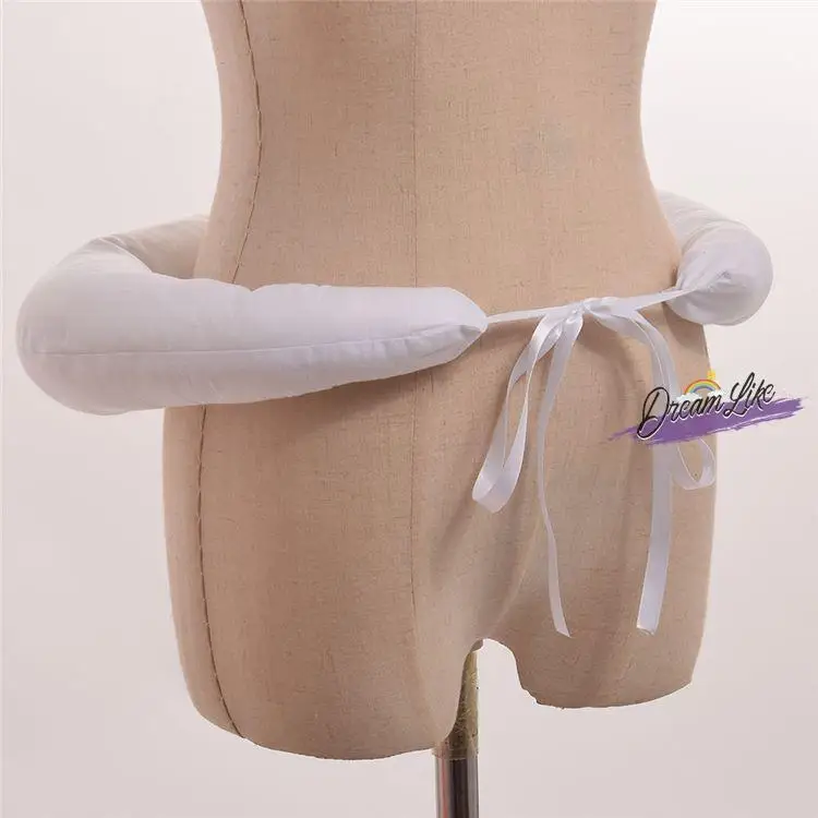 Retro Halloween Hof Lange Dr Koningin Stage Performance Kostuum Prins Witte Rok met Petticoat Traditionele Chinese Etnische...