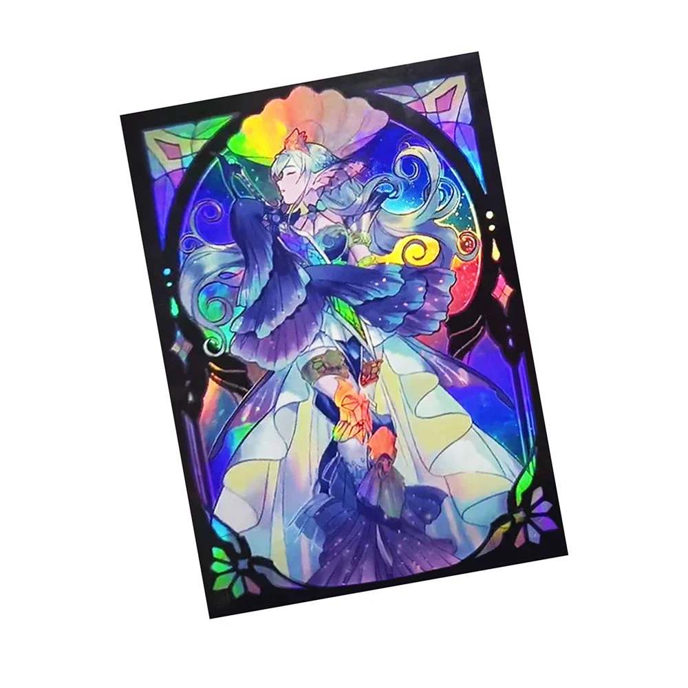 50PCS 63*90mm HD Holographic Anime Card Holder Top Loading Board Game Trading Card Holder for YGO Photo Protector