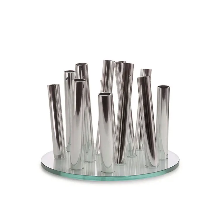 Acrylic stainless steel bouquet vase ornament living room high-end flower ware