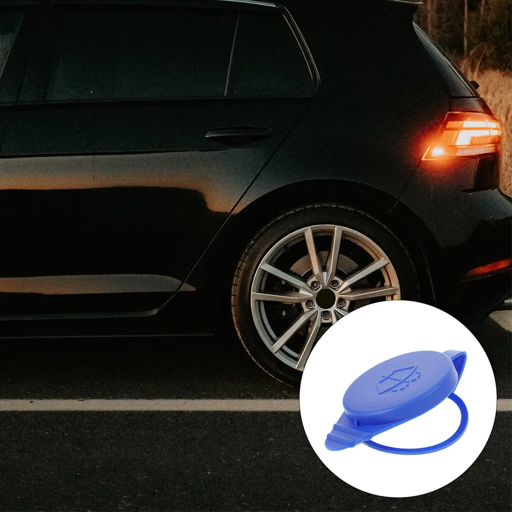 

2Pcs Plastic Windshield Washer Fluid Cap Replacement Compatible 2012-2018 Leak Prove Reservoir Wiper Fluid Cover