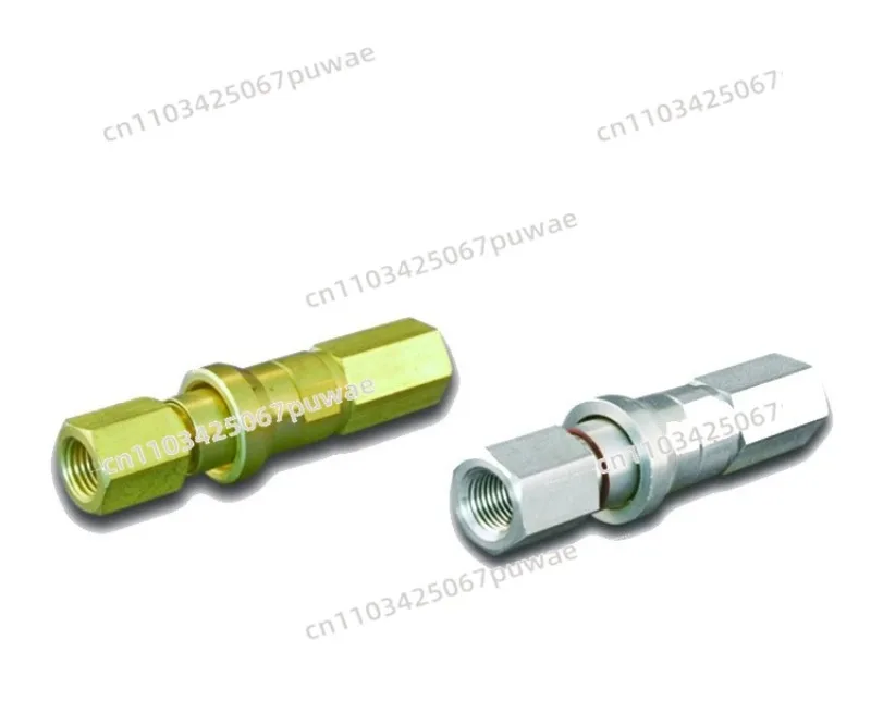 Vacuum Connector 450TF, 1/4NPT Quick Disconnect, Brass Vacuum Fitting for Autoclave, Industrial Sealing Adapter