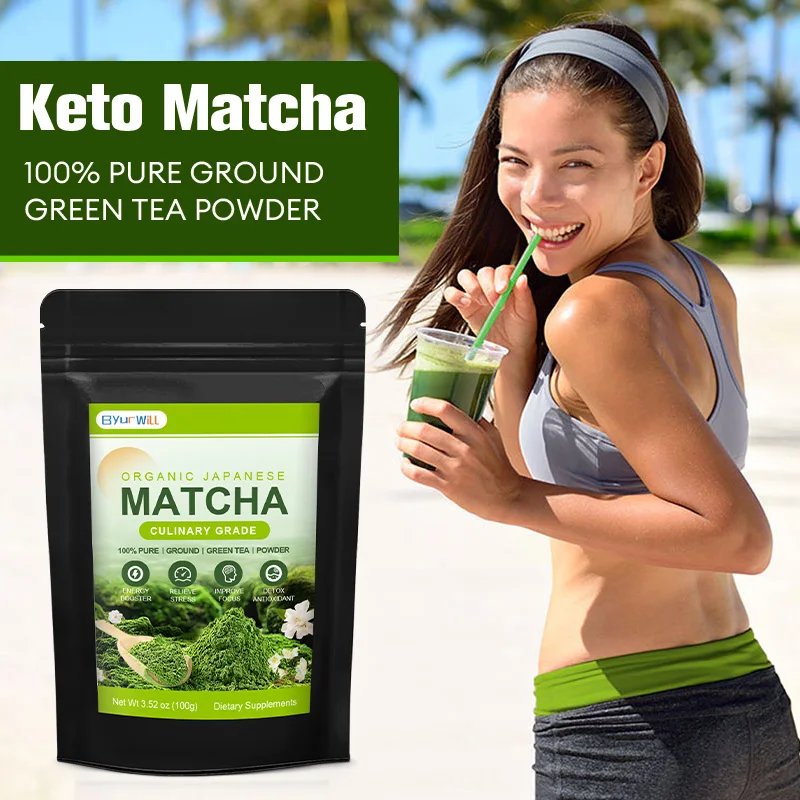 ByurWill Premium Matcha Supplement Boost Energy & Metabolism, Detox and Cleansing Body, Fat Burning, Rich Vitamins