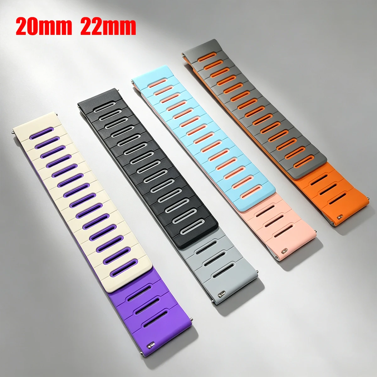 Pulseira de Silicone de 20mm 22mm para Xiaomi Watch 5 S5 S4 S3 S2 S1 Pro Mi Color 2/2pro, Pulseira Magnética Esportiva para HUAWEI WATCH GT 6pro
