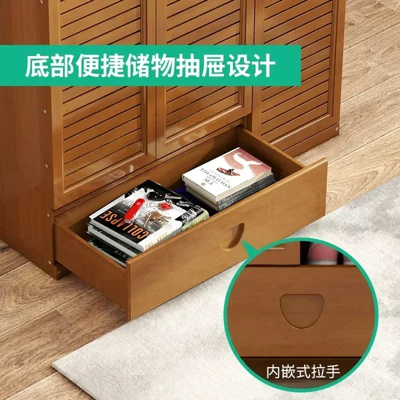 Bamboo Shoe Cabinet Household Free Shipping Display Shoe Rack Storage Organizer Sapateiras Organizador De Sapatos Furniture