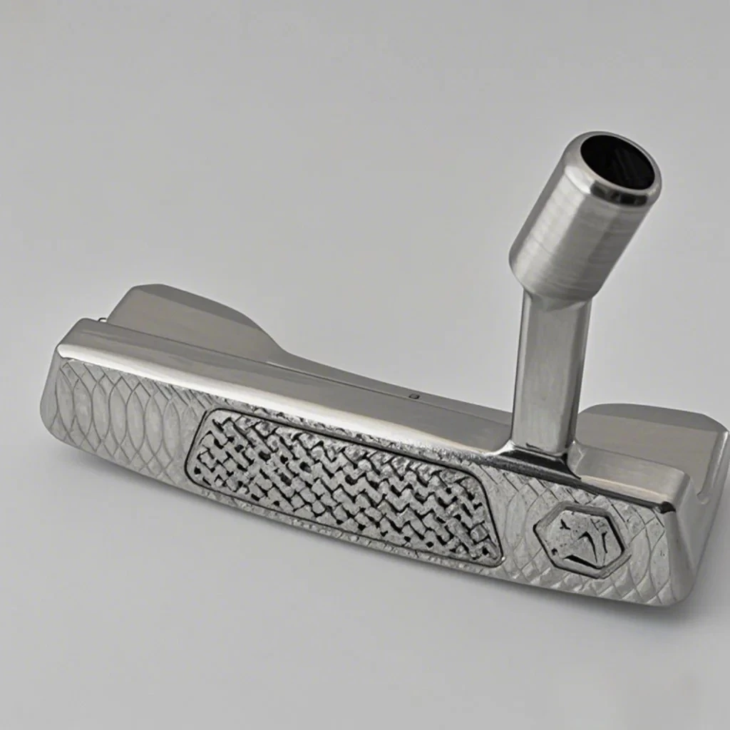 Główki putterów golfowych CNC na zamówienie, stal nierdzewna GSS DASS z gumowym uchwytem, opcja zwiększająca sprytność, z lub bez trzonka.