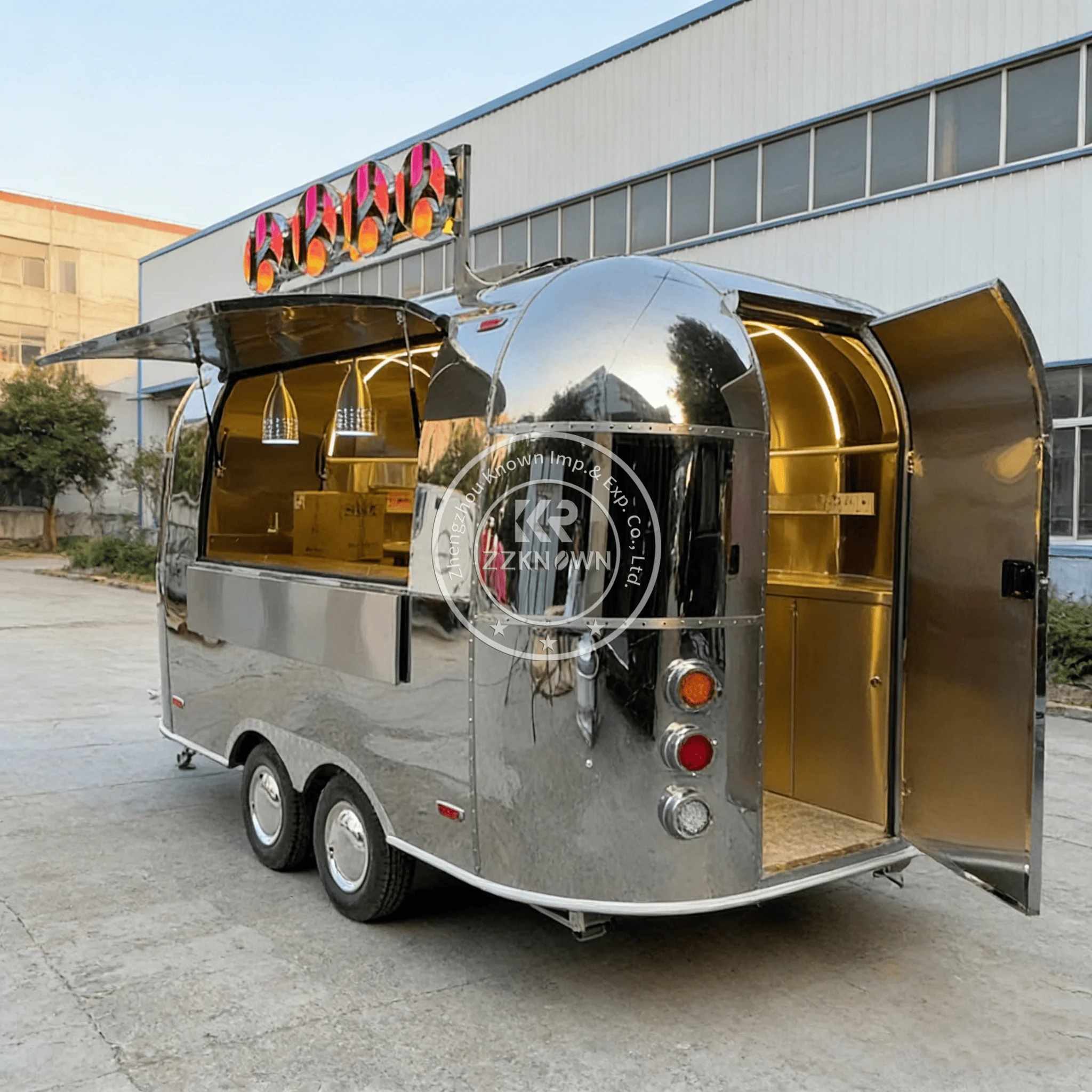 

Coffee Trailer Hot Dog Truck Churro Equipped with Machine and Fryer Food Trailer Manufacture Australian Standard