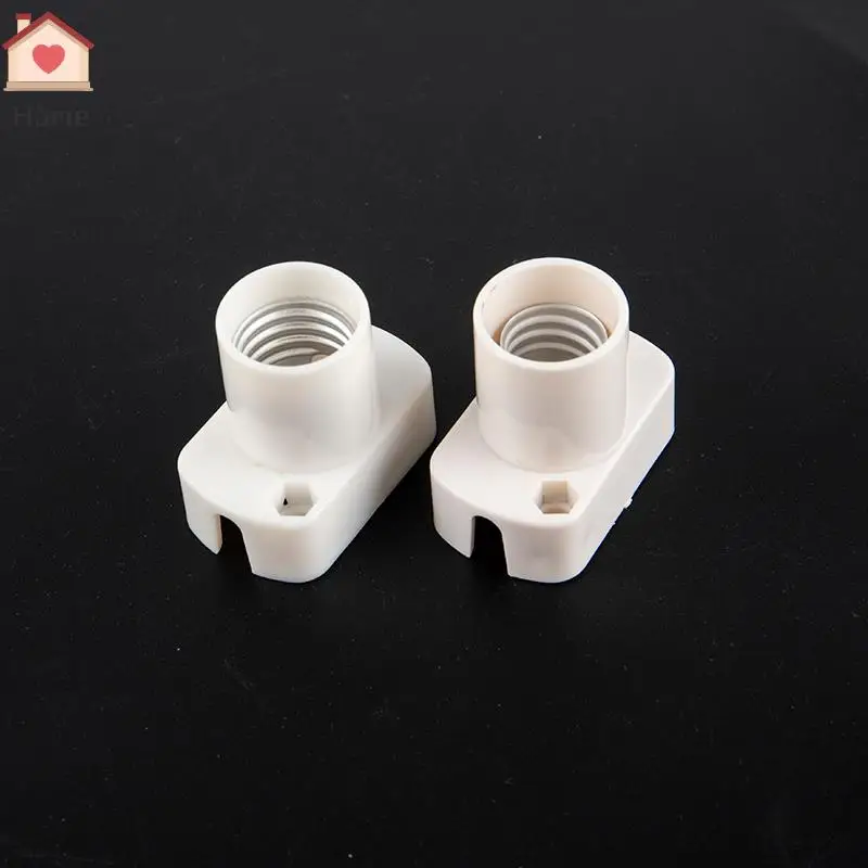 Mini Base de lámpara de tornillo blanco, soporte de portalámparas E12, E14, E17, adaptador de enchufe de bombilla, accesorios, 1 unidad