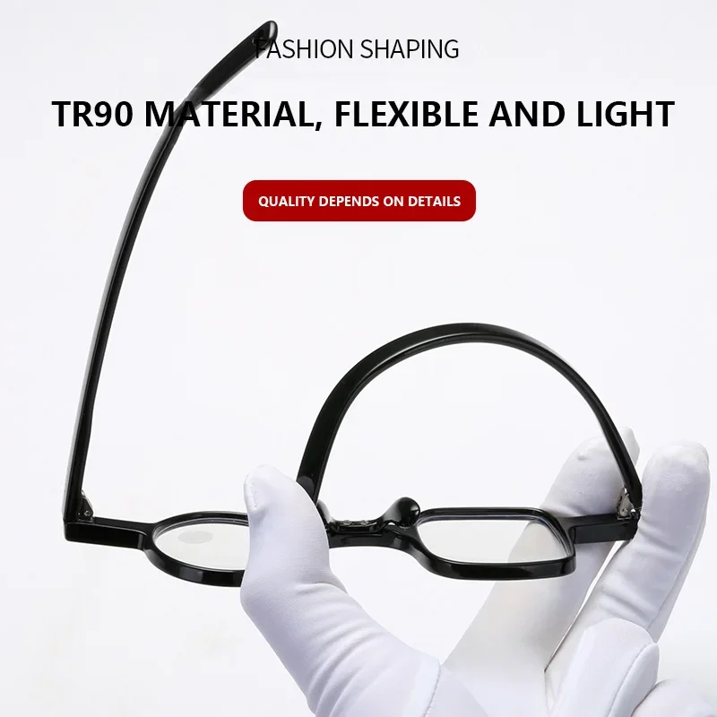 Men Women Square Round Reading Glasses Vintage Small Presbyopic Glasses Portable Gift For Elderly Diopters +1.5 +2.0 +2.5