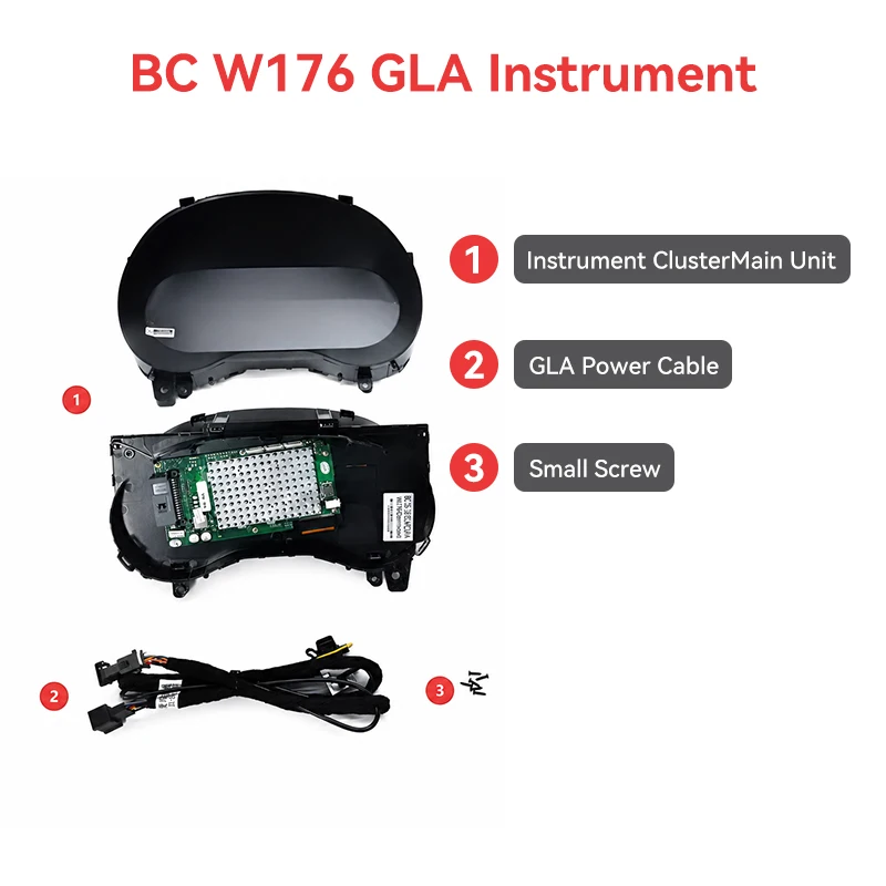 LCD Digital Cluster for Benz W176 Digital Cockpit Full LCD Dashboard Car Instrument Panel Digital Speedometer Dashboard Upgrade