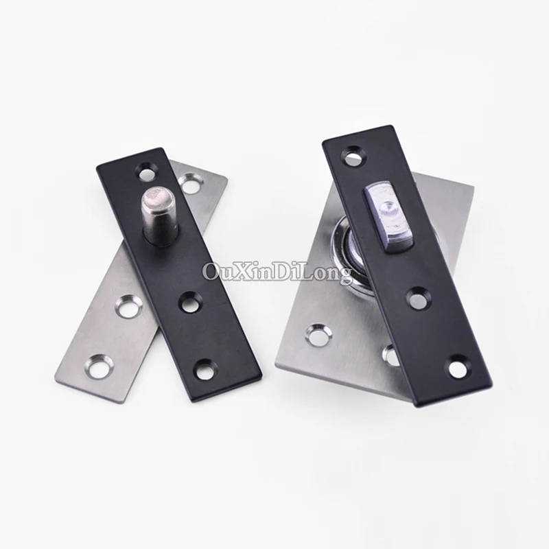 

Brand New 1Set Heavy Door Pivot Hinges 360 Degree Rotary Invisible Hidden Inset Door Hinges Install Up and Down Loading 70KG