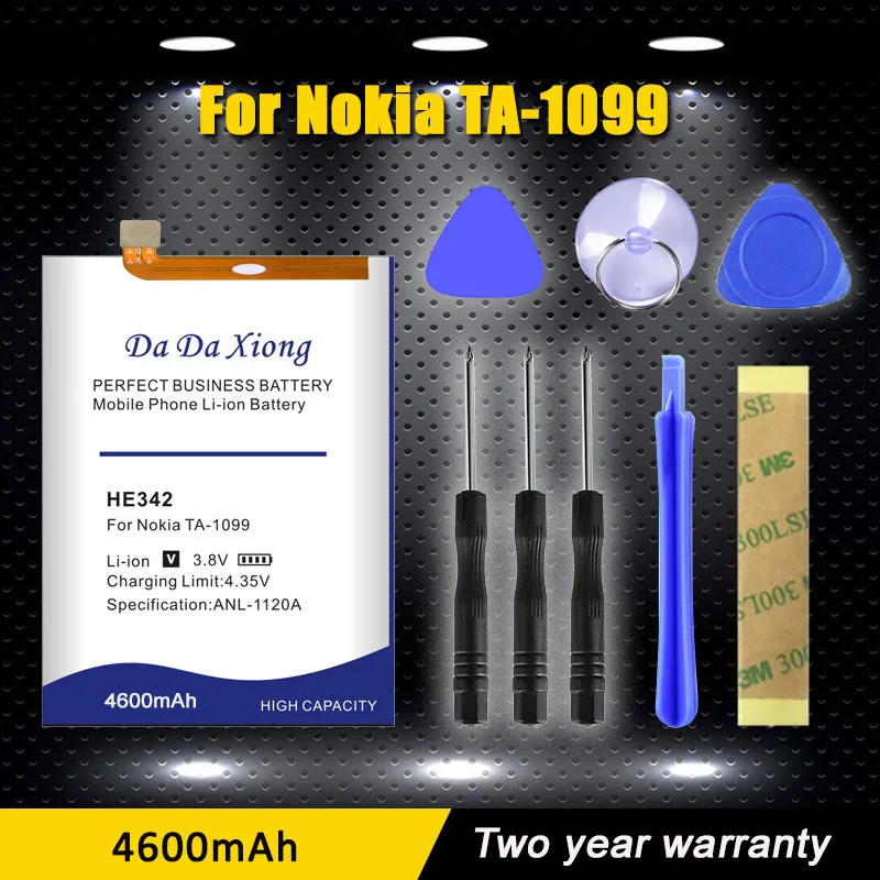 4600mAh HE342 HE 342 Mobile Phone For Nokia X6 2018 6.1 Plus TA-1099 X5 TA-1109 5.1 Battery