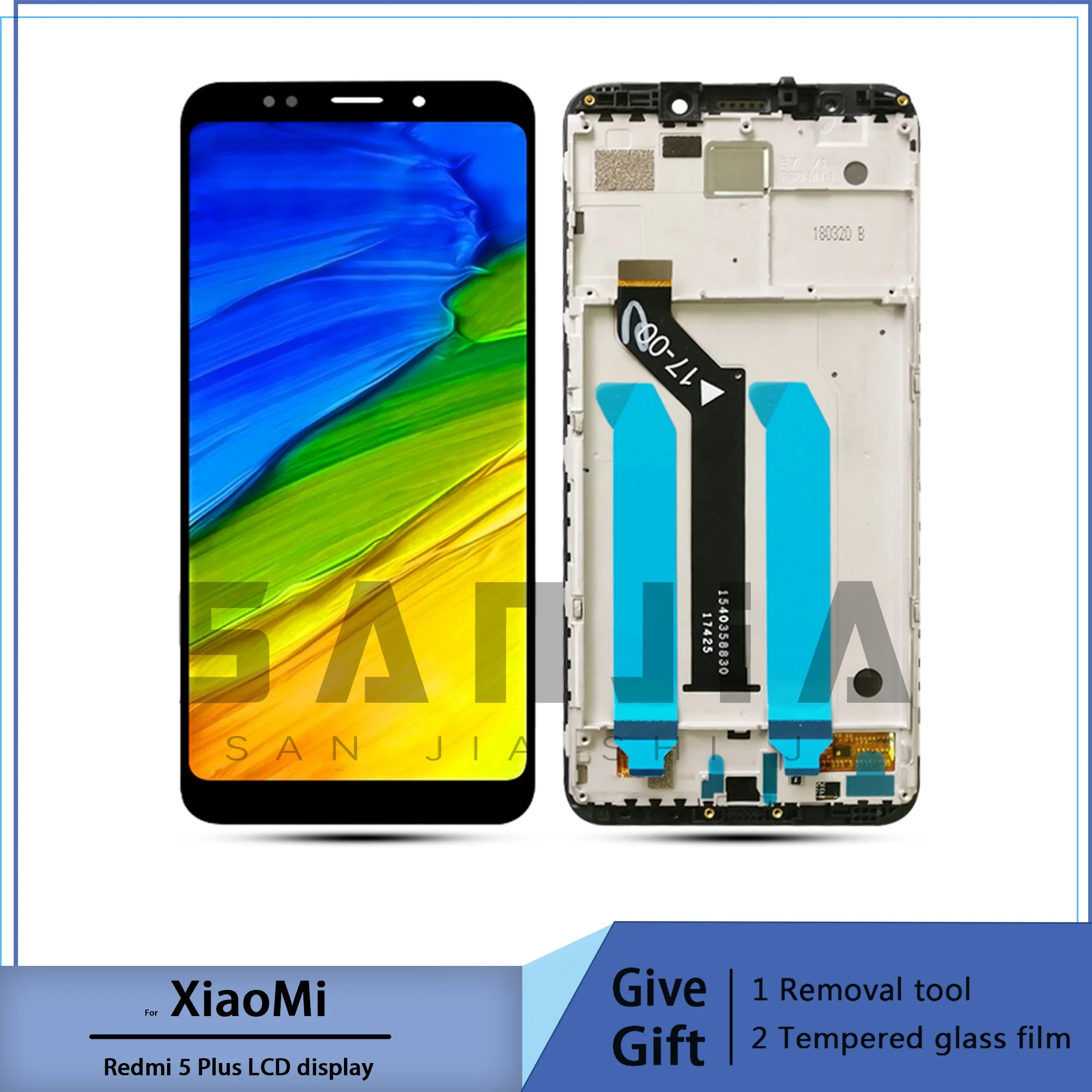 

For xiaomi redmi 5 plus lcd display, touch screen,, 5.99 inch with frame