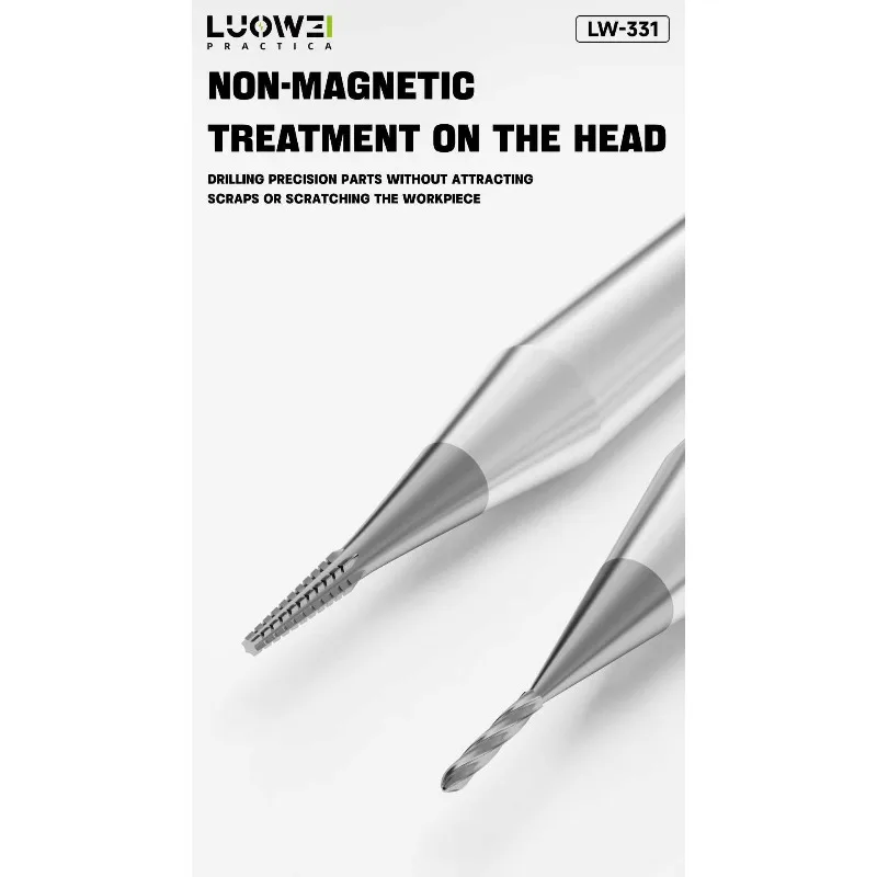 LUOWEI LW-331 Phone Repair Stripped Screw Extractor Alloy 2.35mm for Phone Sliding Drill Bit Removal Extraction Tool