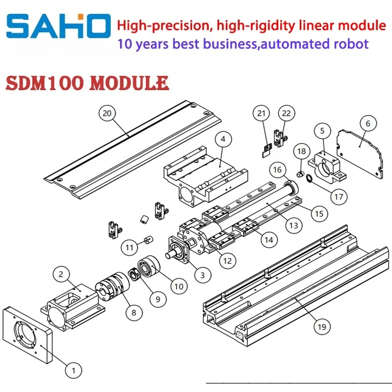 Dustproof Ball Screw Aluminum Profile Good Accuracy And Stability Linear Motion Guide