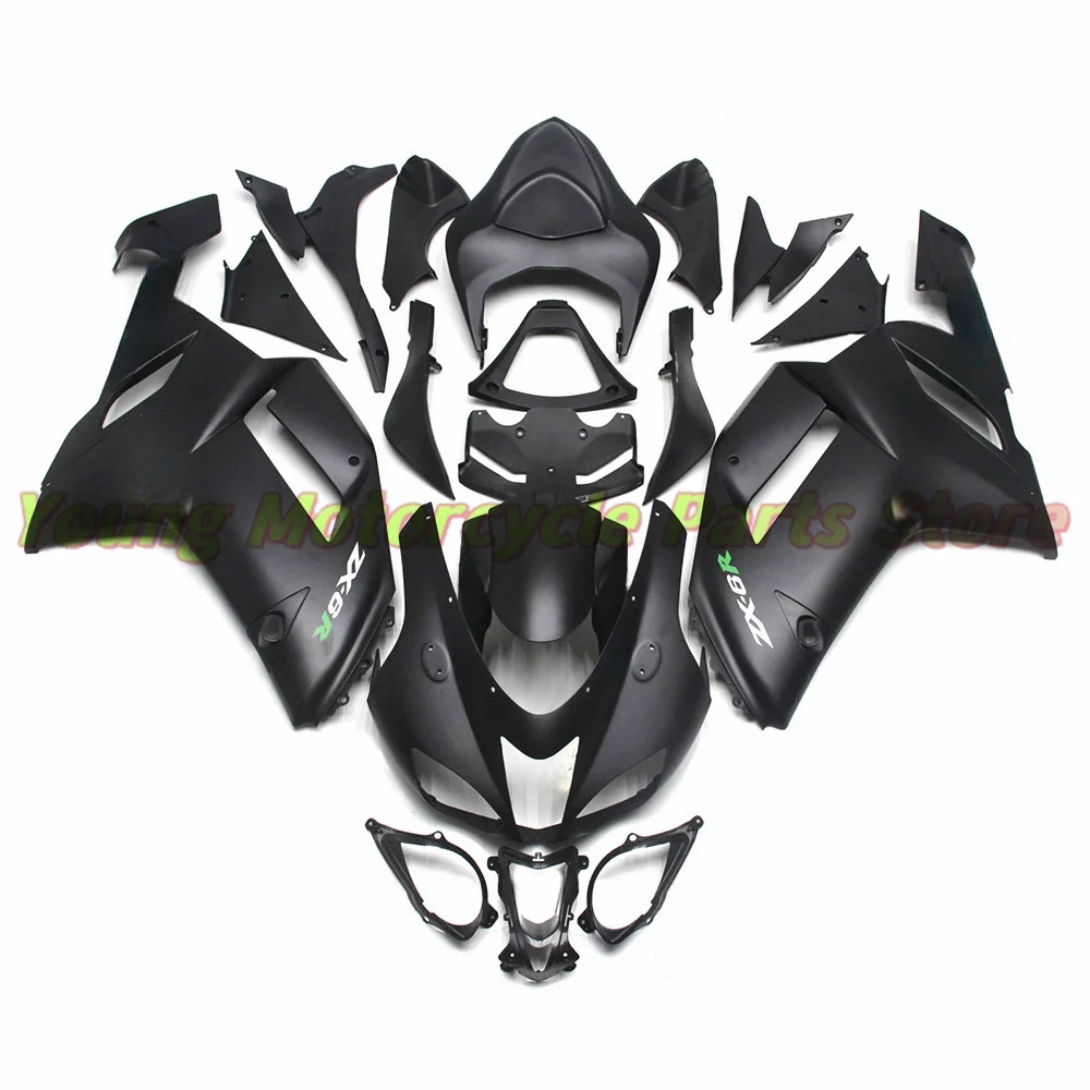 For Kawasaki Ninja ZX-6R 636 ZX600R ZX636 2007 2008 Motorcycle Fairing Exterior Accessories Graffiti Colour Change Suits