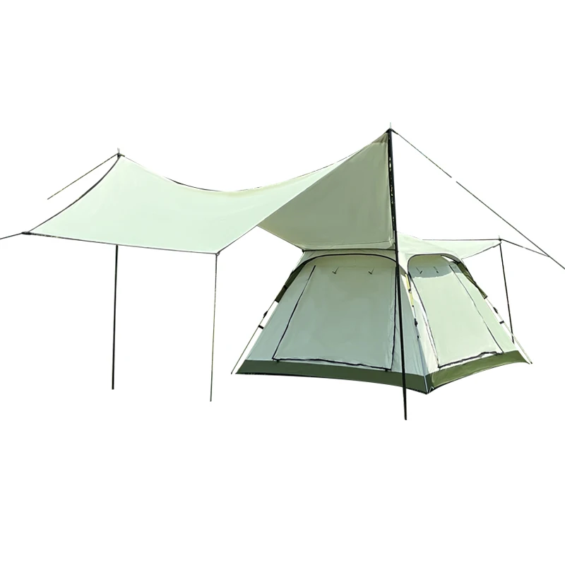 

UV30+ PU2000mm Sun Shelter 2-3 Person Outdoor Quick Set Up Automatic Camping Tent With Tarps