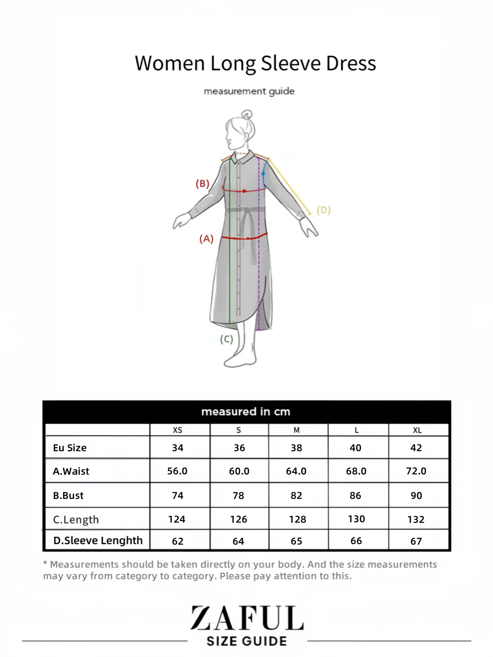 ZAFUL-Robe moulante à manches longues, fendue sur le devant
