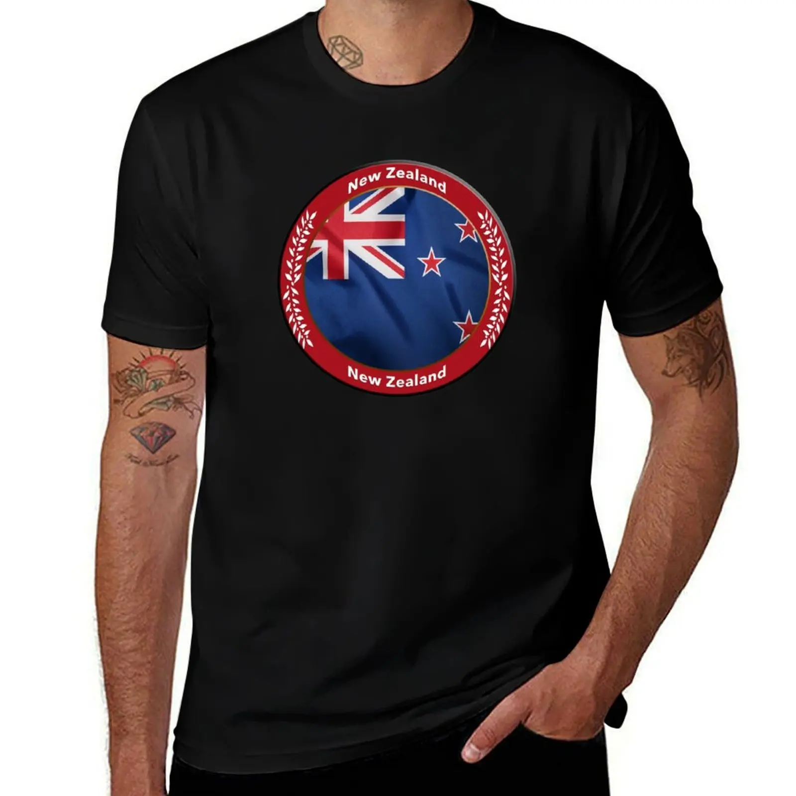 

New Zealand T-Shirt vintage graphic tee gifts for boyfriend oversized fruit of the loom mens t shirts