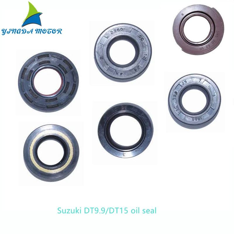 09283-25035,09289-30008,09283-25075,09282-12010,Oil Seal for Suzuki Outboard Boat Part DT9.9/DT15 Crankshaft/Water Pump/Blade