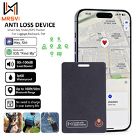 MRSVI Slim Bluetooth Item Finder Tracker Wallet Tracking Card Compatible with Find My (iOS Only) IP68 Waterproof for Luggage