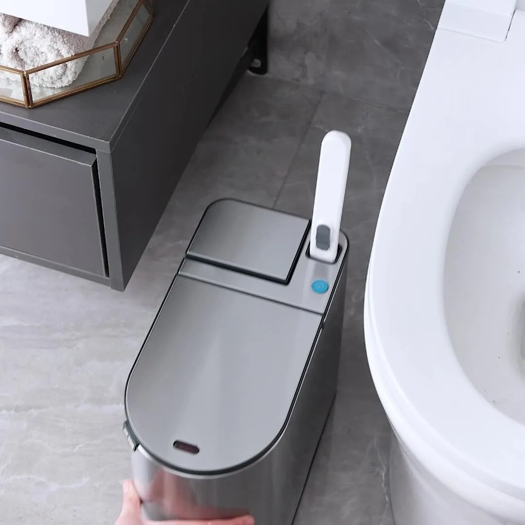 

Intelligent induction trash can, automatic household toilet with lid