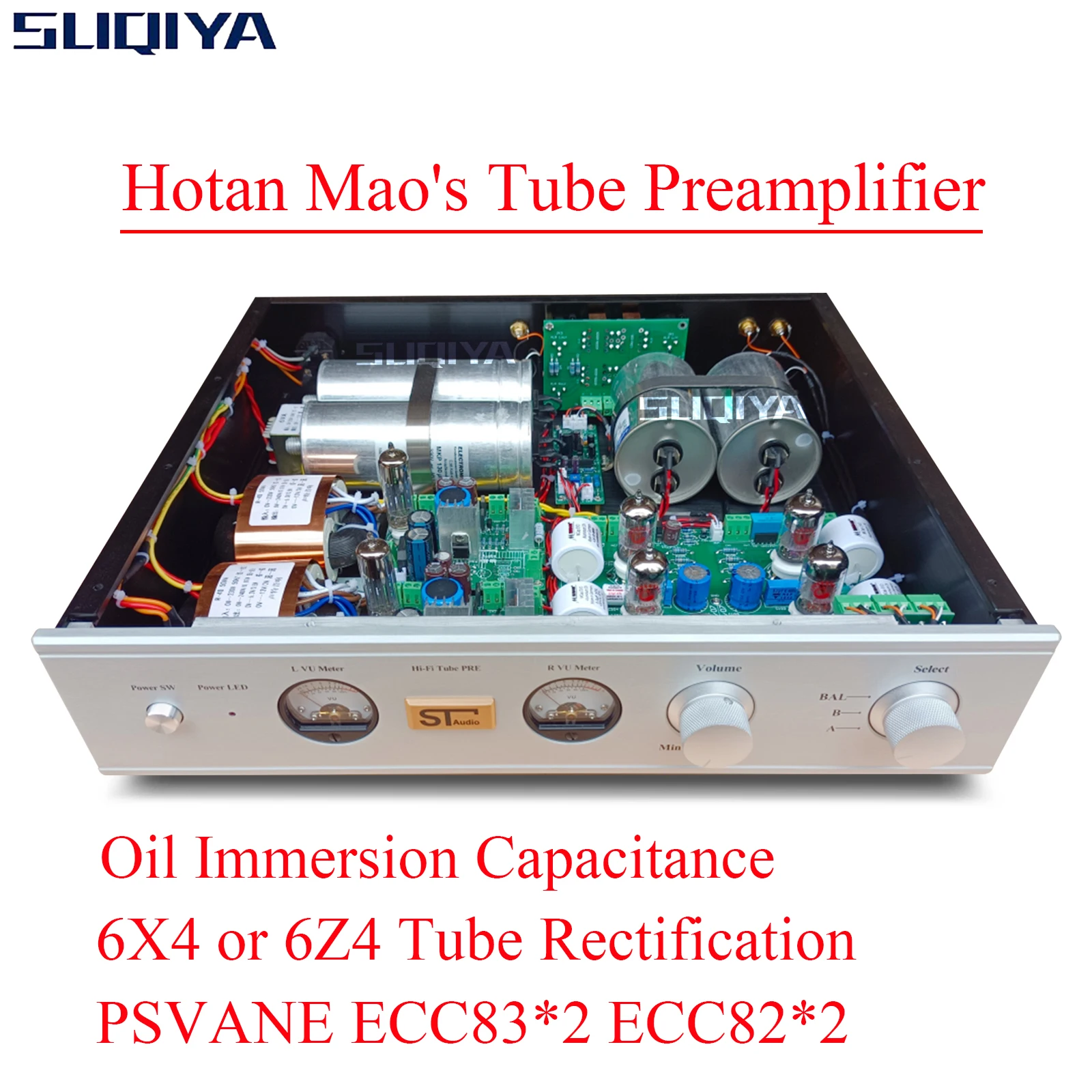 

SUQIYA-Hotan Maos Balanced ECC83 ECC82 6Z4 Tube Preamp EZ90 6x4 Tube Preamplifier Amplifier Audio