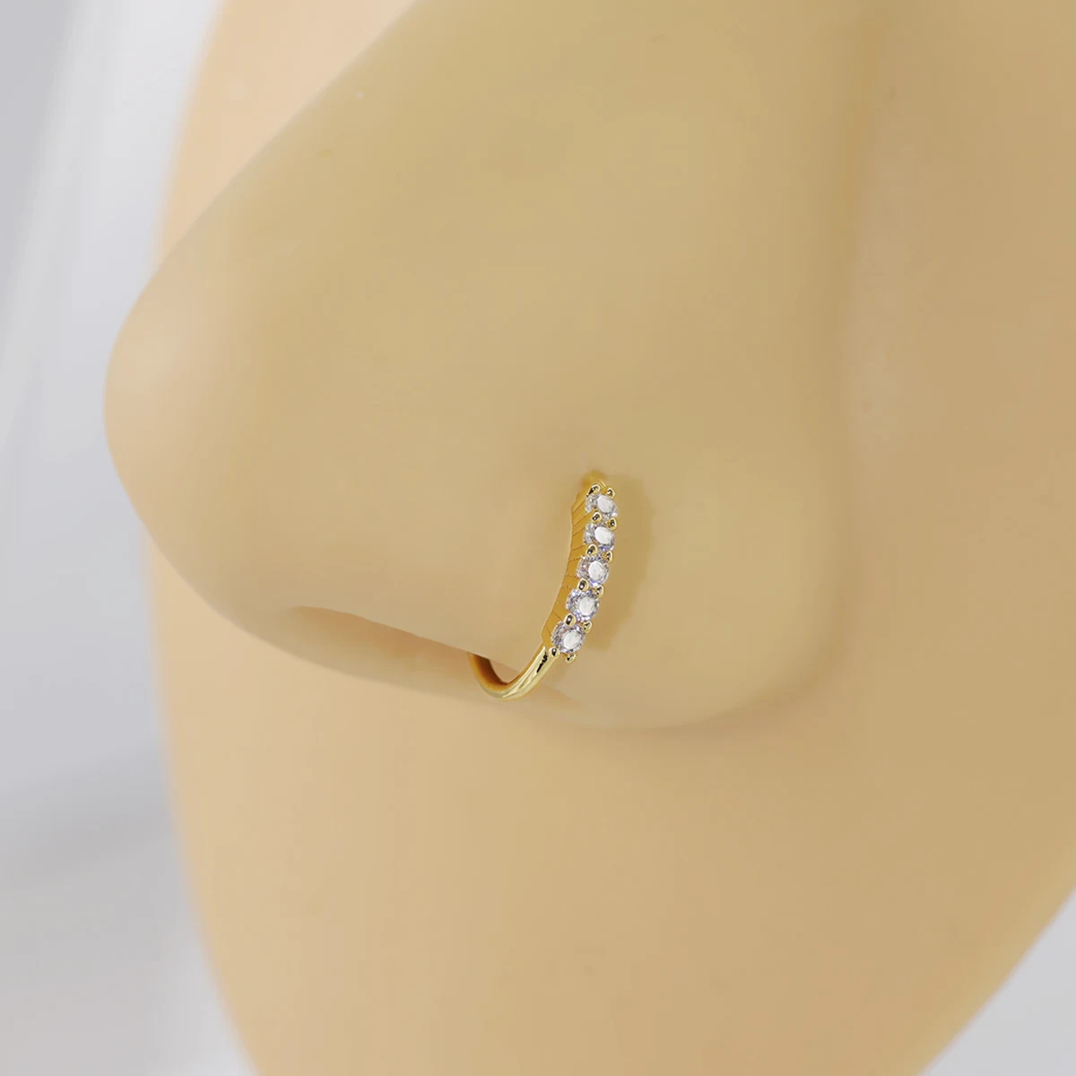 316L Stainless Steel Dangle Nose Ring Hoop, Unisex Piercing