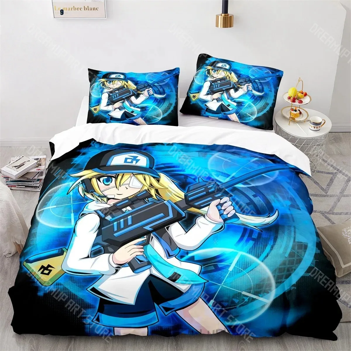 3D Printed Gacha Life Game Bedding Set for Boys Girls Duvet Cover Pillowcase Twin Queen King Full Single Double Sizes