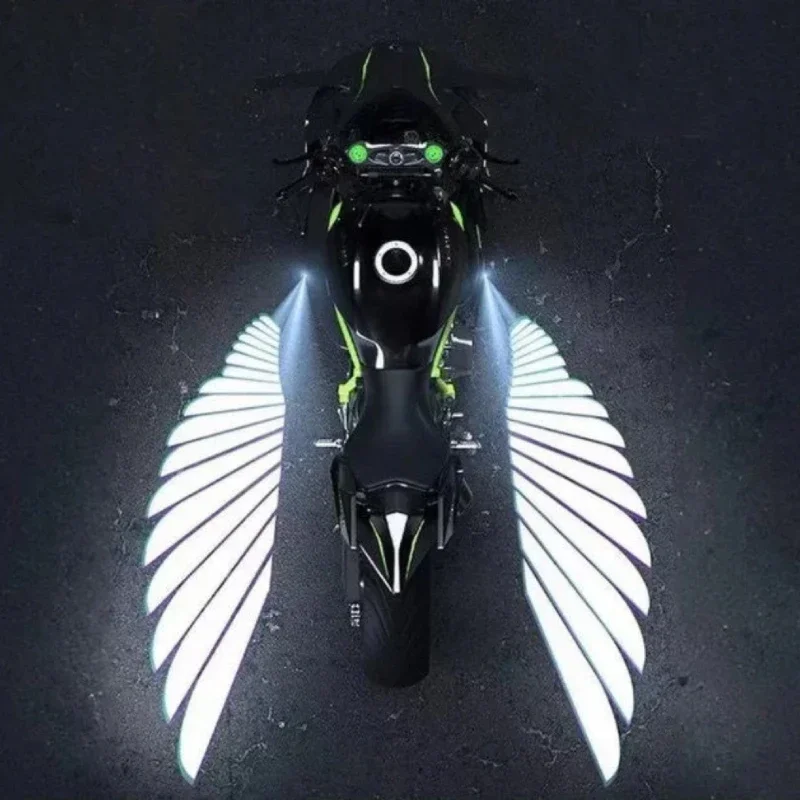 

Motorcycle LED Angel Wings Lighting Lights Floor Lighting Modified Decorative Lighting Blanket Wings Laser Projector lamp