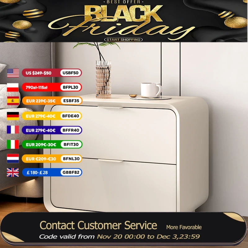 

Storage Hidden Bedside Table Luxury Minimalist Design Vanity Desk Bedside Table Space Saving White Mesitas De Noche Furniture