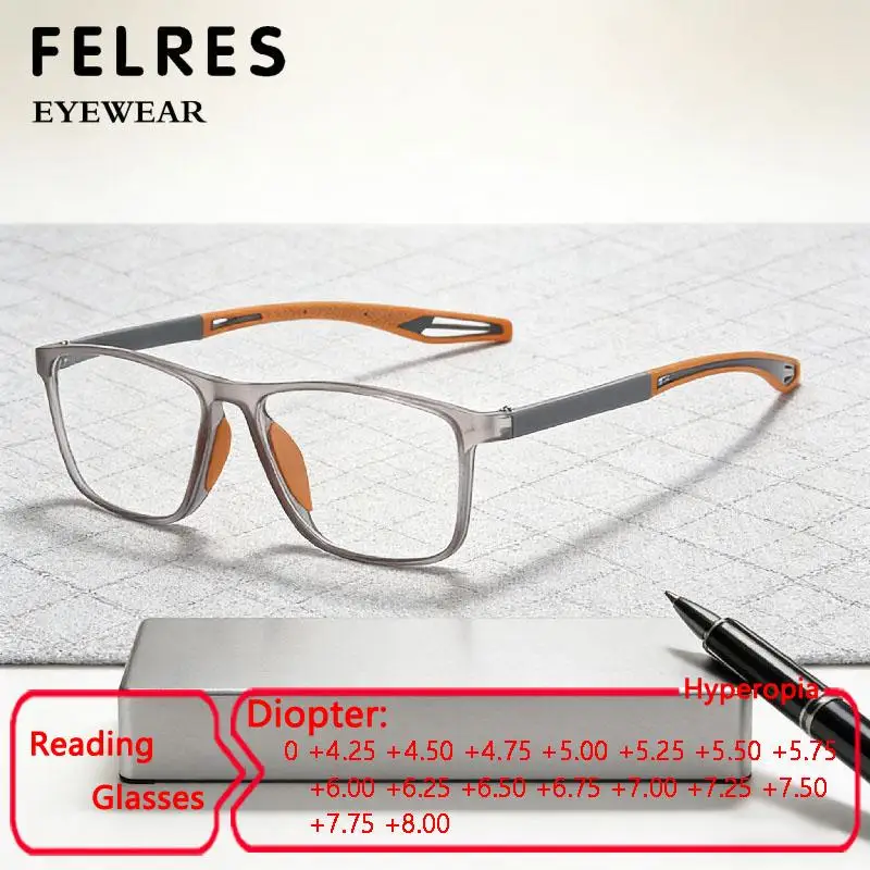 

High Strength+4.5 5.0 6.0 7.0 8.0 Anti Blue Light Reading Glasses Men Women Presbyopic Eyewear Prescription Optical Readers