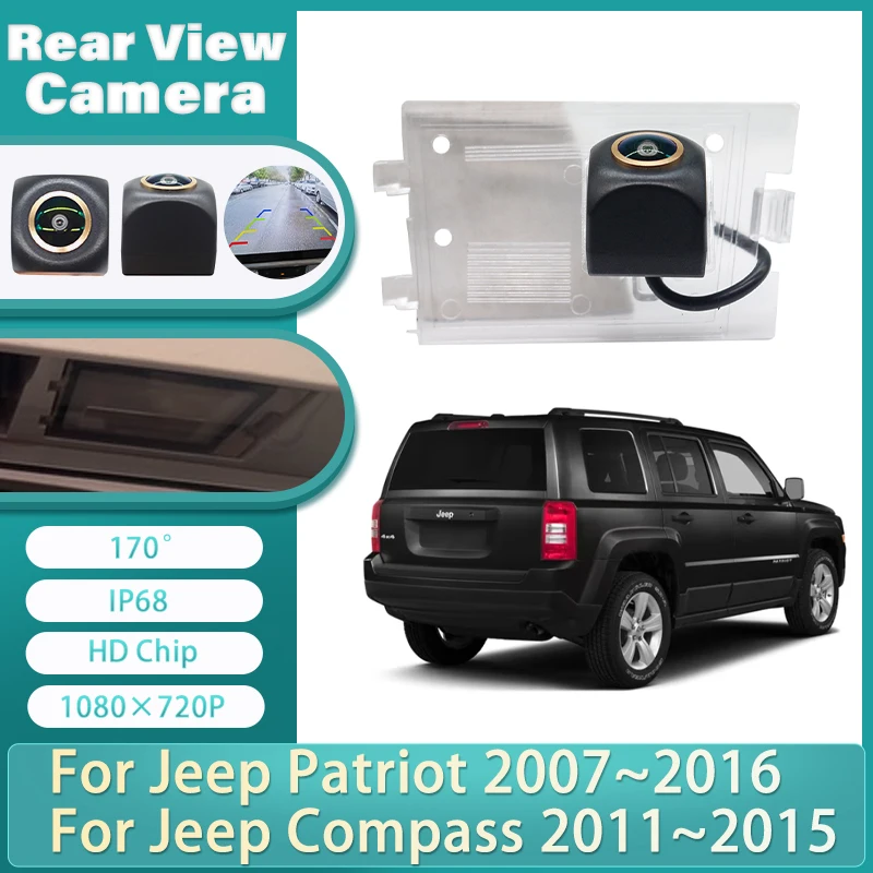170 Degree HD Car Rear Camera For Jeep Compass 2011~2015 For Jeep Patriot 2007~2016 Waterproof Backup Parking Reverse Monitor