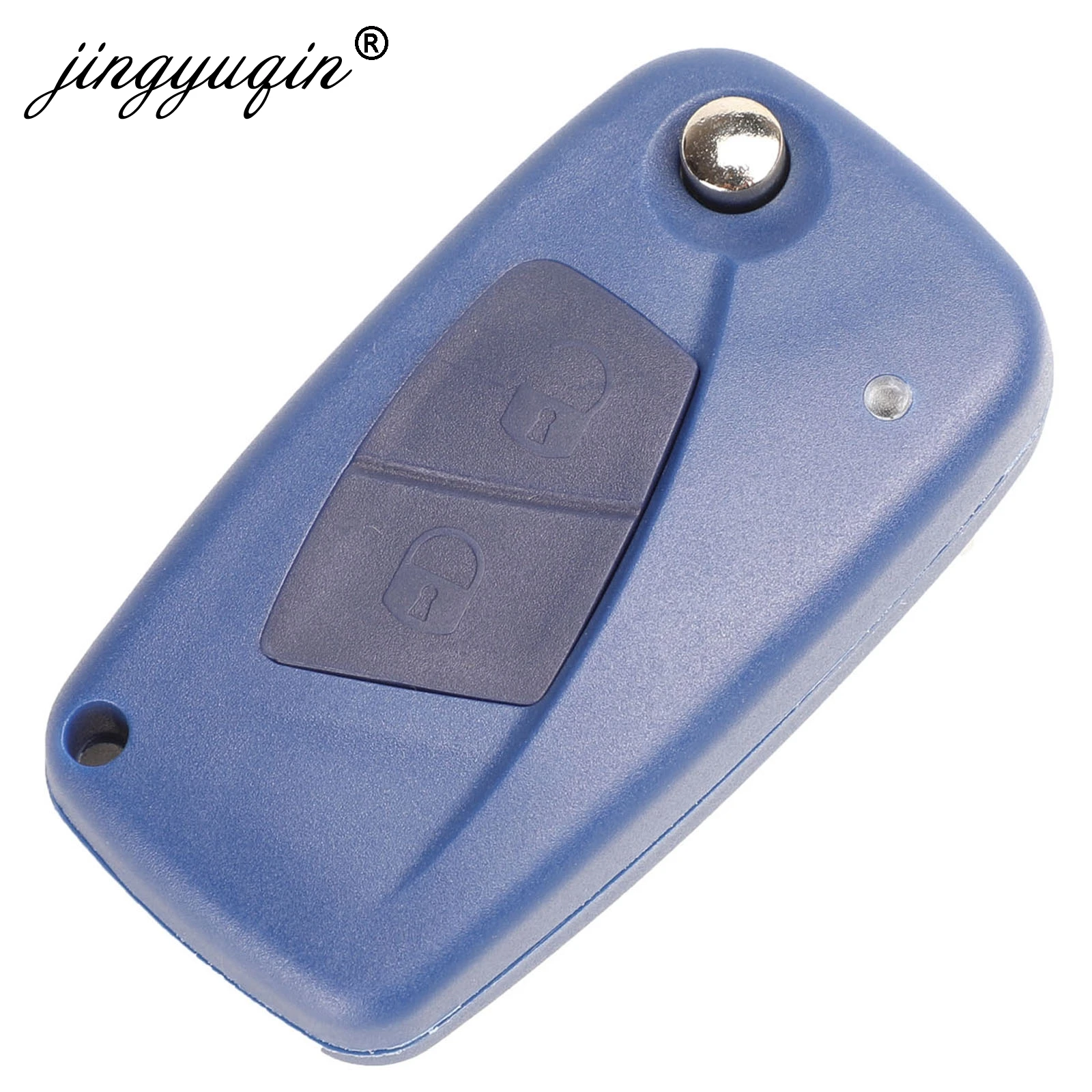 Jingyuqin flip dobrável remoto caso chave do carro capa escudo fob para fiat iveco punto ducato stilo panda idéia doblo bravo 2/3 botões
