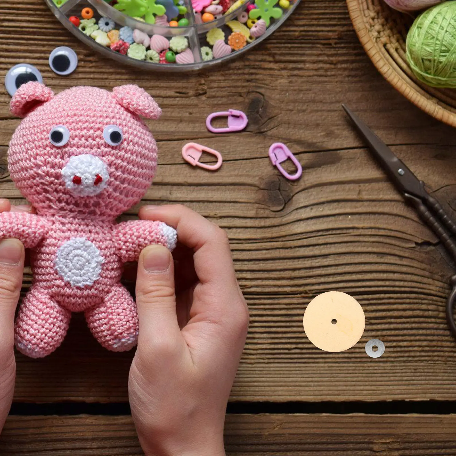 

20 комплектов деревянных соединительных элементов: вращающиеся болты 55 мм для соединения конечностей медведя, материалы для рукоделия, подвижные шарниры для конечностей