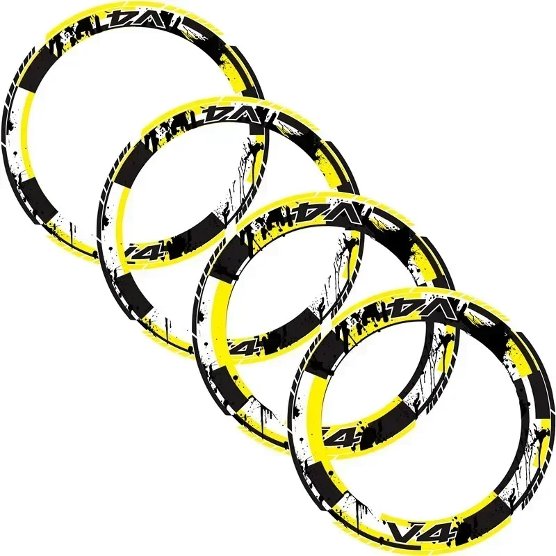 For DUCATI V4 Moto Parts Contour Wheel Decoration Decal Sticker - 3