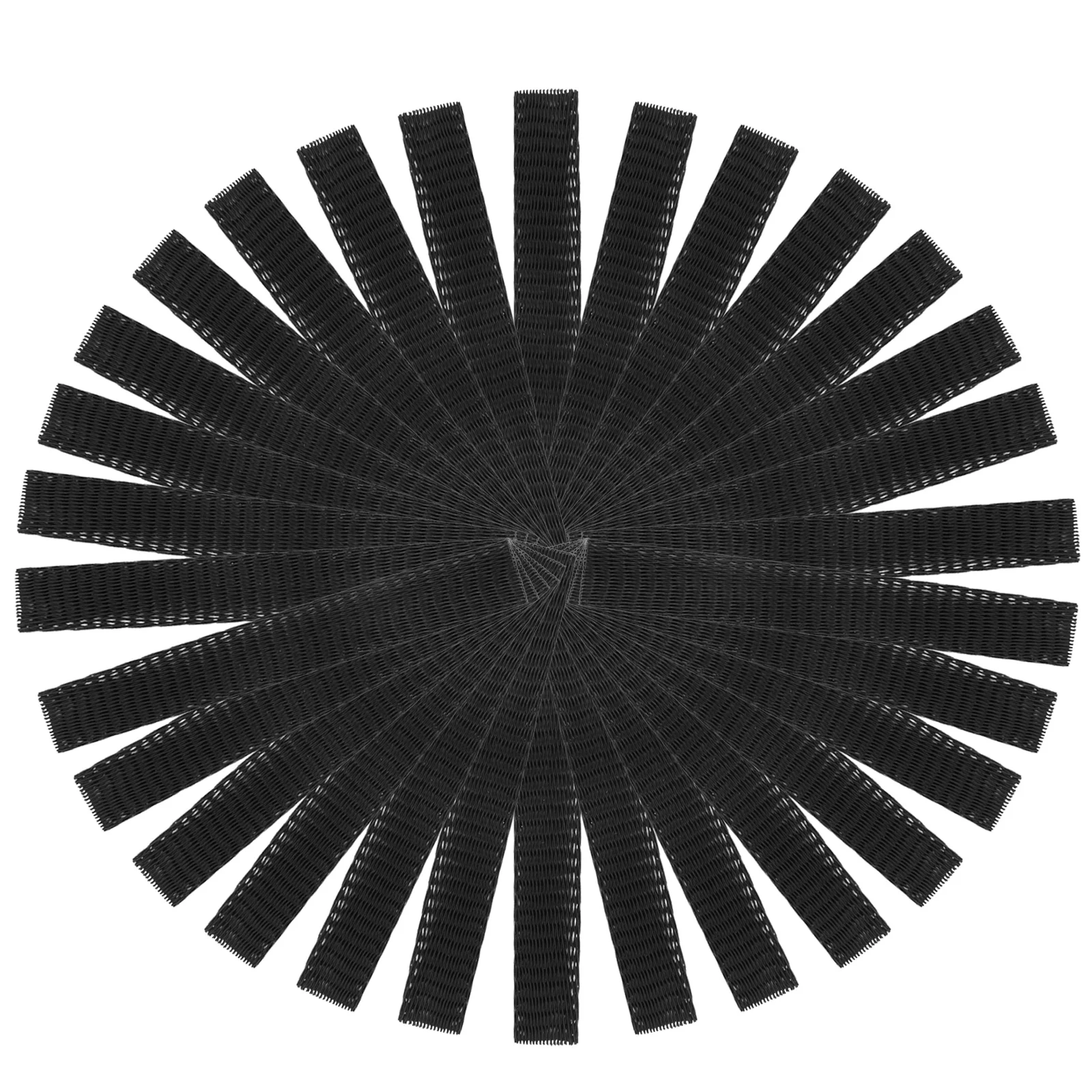 50 قطعة غطاء فرشاة شبكي كم حماية شعيرات حماية صديقة للبيئة قابلة لإعادة الاستخدام (أسود) غطاء فرشاة للمكياج