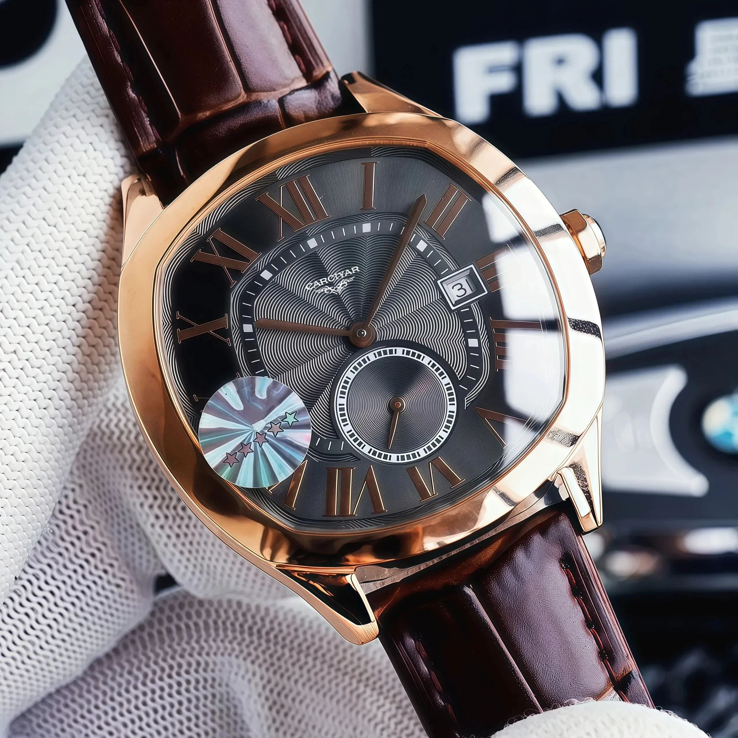A188 Store 41.5MM Unisex Automatic Mechanical Sports Watch, Full-Featured, World Time, 904L Stainless Steel