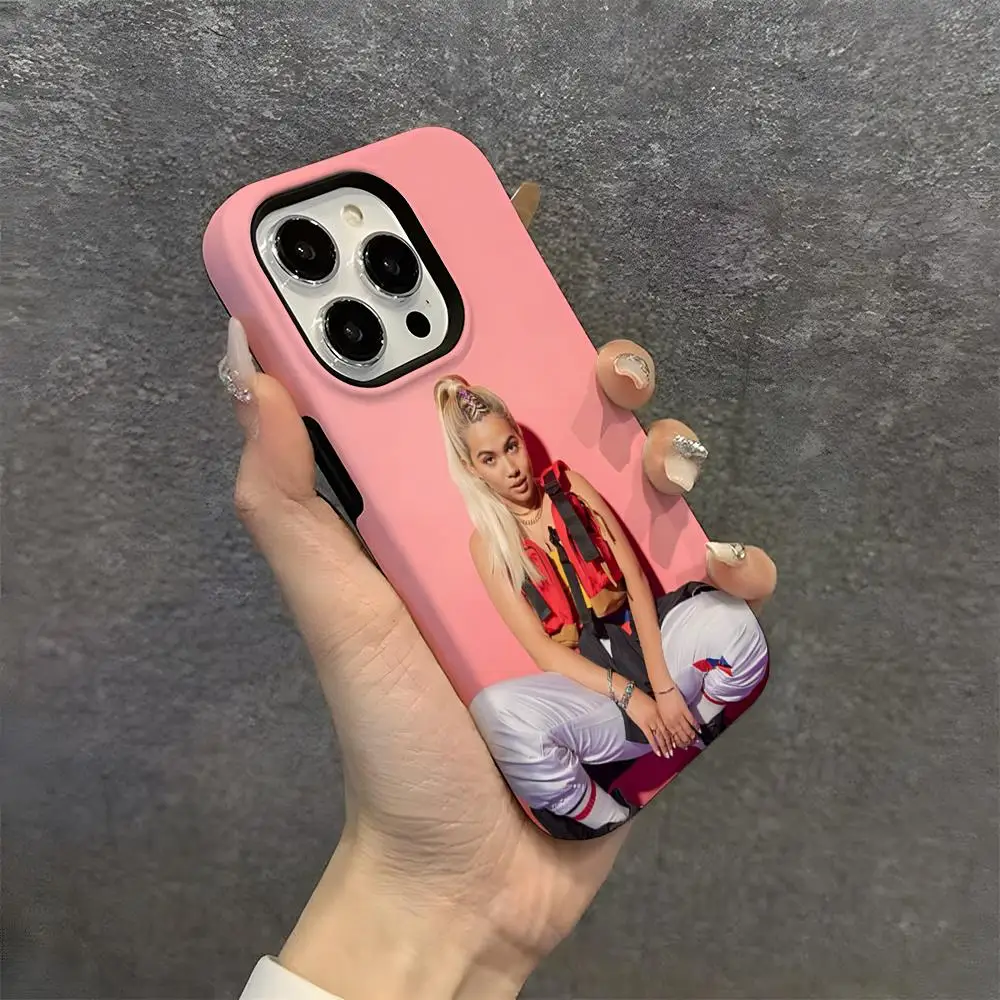 Чехол для телефона Singer H-Hayley K-kiyoko из жесткого ПК для IPhone 16 Pro Max 16 15 14 Plus 13 12 11 глянцевый HD-чехол «два в одном»
