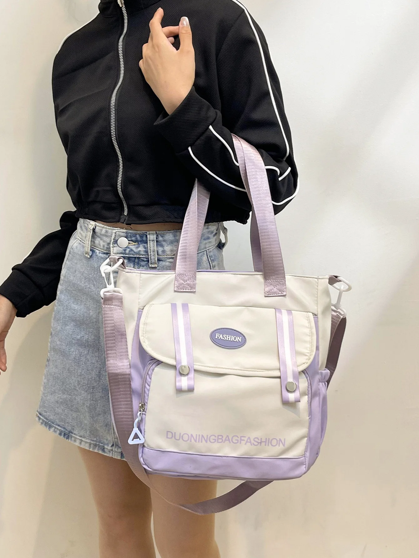 Women's Shoulder Bag Fashion Hand Bags Canvas Wallet Portable Tote Handbags Big Crossbody Bags High-capacity