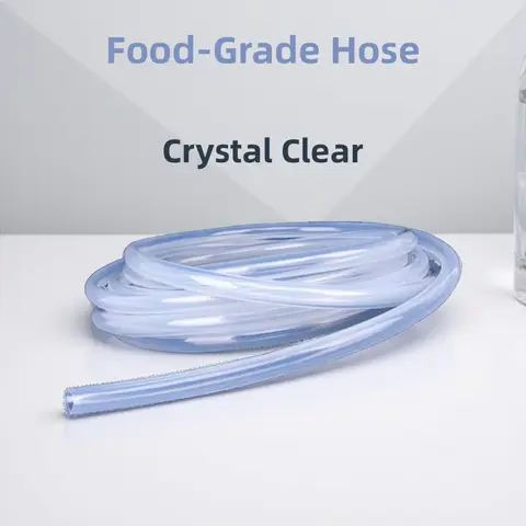 Food Grade Silicone Rubber Hose Transparent Flexible High Temperature Resistant Nontoxic Water Dispenser Household Silicone Tube